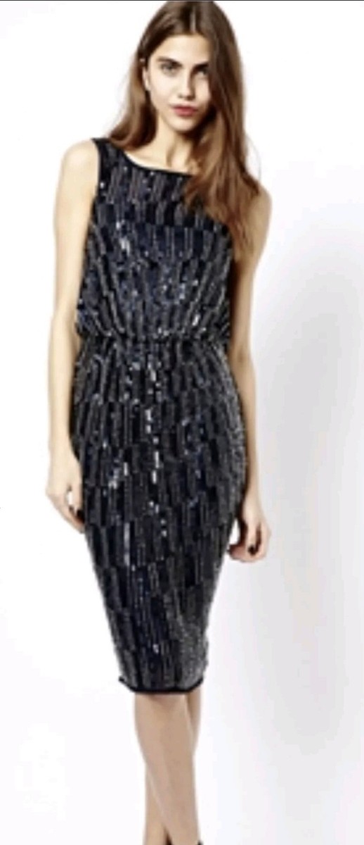 green emerald velvet dress River Island Pink/Red Sequin Dress main image 1