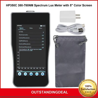 HP350C     Meter 380-780NM with 5'' Color Screen to Test LED Quality SZ #W7
