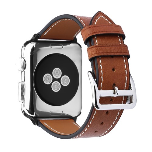 Correa de pulsera de repuesto de cuero genuino para Apple Watch Series 765432 - Imagen 16 de 19