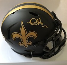Deonte Harris Autographed Eclipse Mini Helmet  New Orleans Saints (BAS COA)