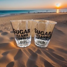 Sugar Island Rum Shot Glasses Set Of 12. (Plastic ).   2 Ounce  Free Ship USA