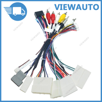 16Pins For Camry Radio Stereo Power Harness Wiring Cable Adapter With Canbus BOX