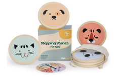 Wooden Stepping Stones for Kids hand Eye Coordiantion Balance Sensory 6pcs