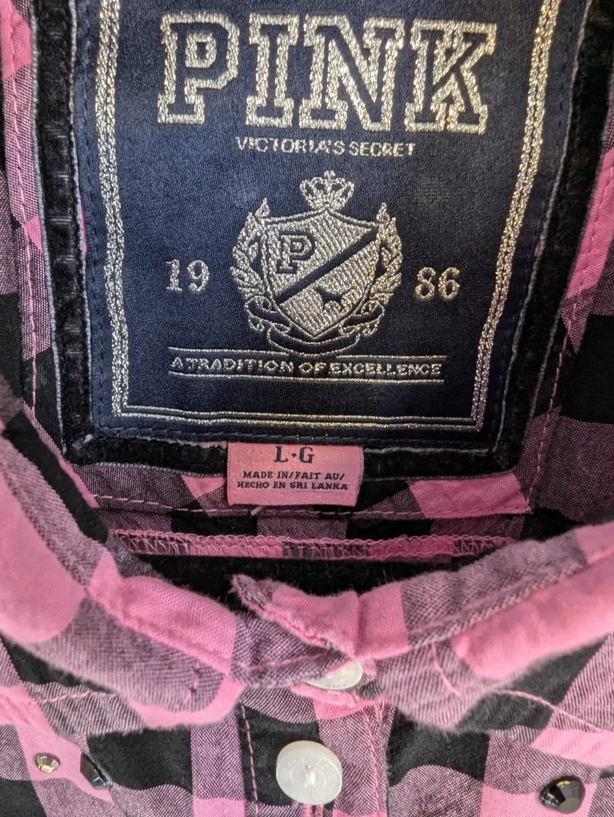 UNDERCOVER Abito donna rosa Victoria's Secret grande rosa nero a quadri borchie a strati