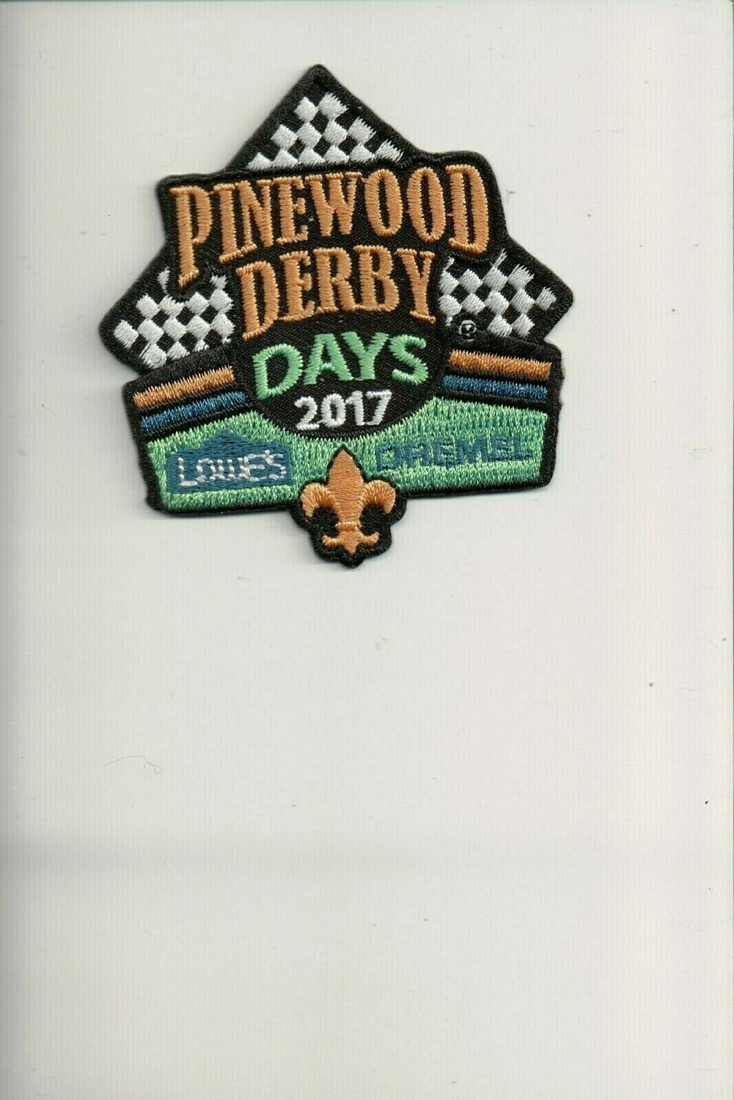 2017 Pinewood Derby Days Lowe's Dremel patch eBay