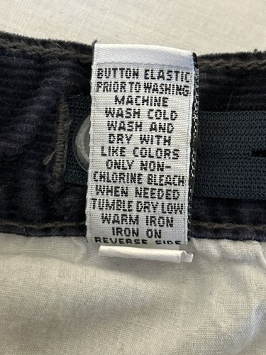 Old Navy Boys Youth Corduroy Navy Blue Pants Size 5 Wide Leg Adjustable Waist - Picture 12 of 13