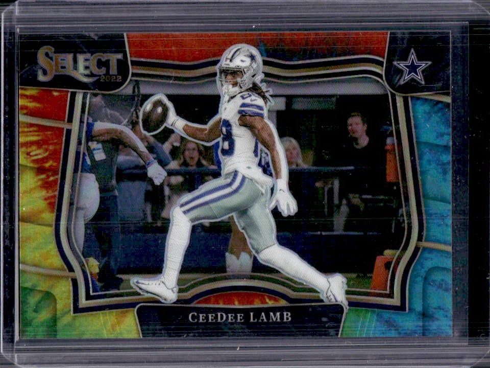2022 Select CeeDee Lamb Tie Dye Prizm Field #12/25 Cowboys