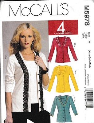 Strickjacke & Camisole Top Set Gr. XS-S-M Schnittmuster