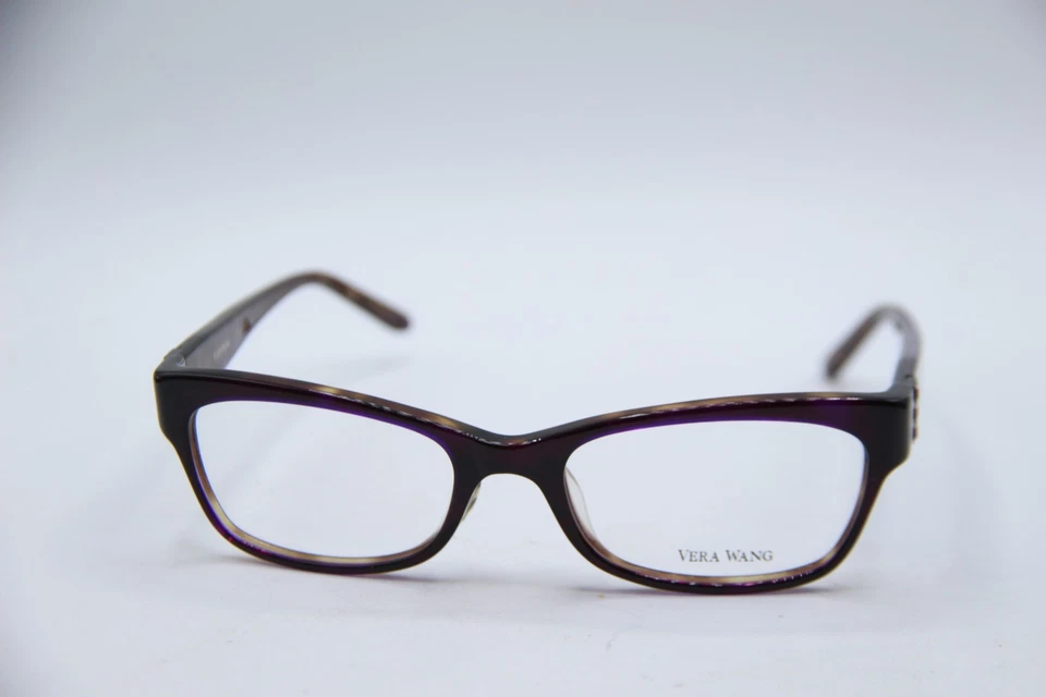 NUEVAS GAFAS VERA WANG VA05 PL PÚRPURA HABANA MARCOS AUTÉNTICOS 51-18 Foto 2 de 4