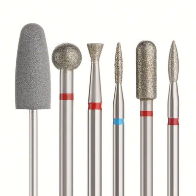 6 Stück Schleif / Schleifwerkzeug Set Kit für Rotationsbohrer / Dremel / Schleifer