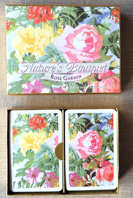 Natures bouquet Rose Garden Piatnik  Austrian Playing cards double deck 54