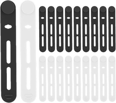 Wiederverwendbare Kabelbinder Silikon Organizer Halter Schnur Draht Stretch Binder Wraps Clips