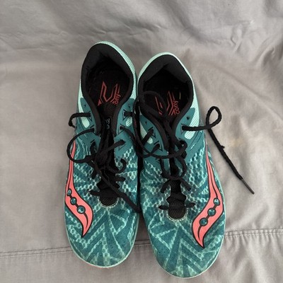 Saucony Racing Hack XC Women s Size 7 Green/pink S19030-1