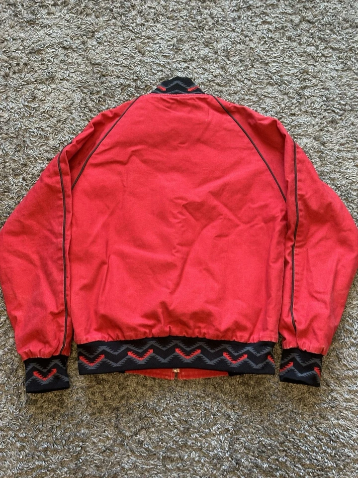 Chaqueta de bombardero Miller Outerwear vintage años 90 forro de cama para hombre, talla pequeña Foto 2 de 4