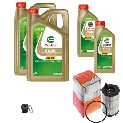 MAHLE Ölfilter 12 L Öl Castrol EDGE FST 5W-30 LL für Audi A5 S5 quattro RS5