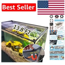 13.8 Feet Magnetic Aquarium Cover Net Perfect Anti-Jumping Lid for Fish