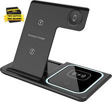 3 in 1 Wireless Charging Station for Iphone, Apple Watch Airpods, Foldable Mag