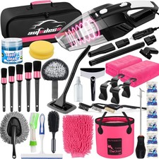 41Pcs Car Cleaning Wash Kit Interior Detailing Cleaner Kit with High Power Ha...