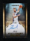 2023-24 Topps Three Full Court Signs Gold 8/10 Domantas Sabonis #FCS-DS Auto
