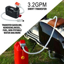 2-Portable 3.2 GPM Fuel Transfer Pump Auto Stop For Gasoline Tanks