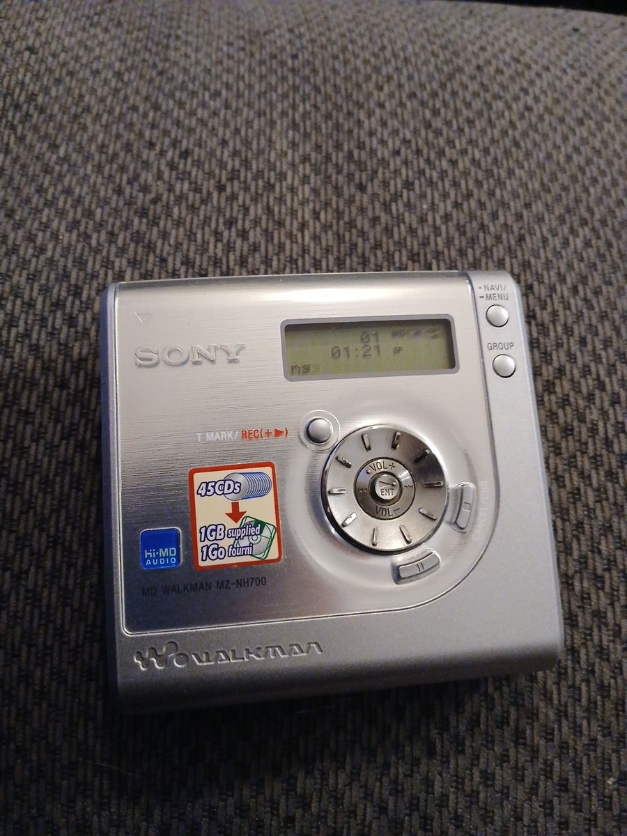 MD WALKMAN MINIDISC RECORDER SONY MZ-NH700 PLAYER HI-MD | eBay
