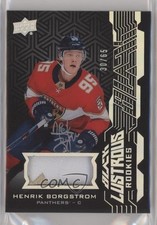 2018 SPx UD Black Lustrous Rookies 30/65 Tier 1 Henrik Borgstrom Patch Auto df7