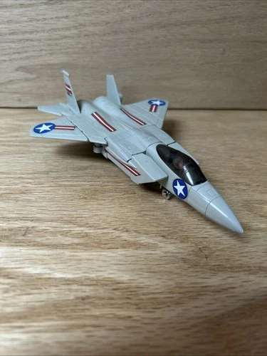 Vintage 1985 Super GoBots Leader-1 Bandai F-15, Tip Missing On Vert. Rear Wing