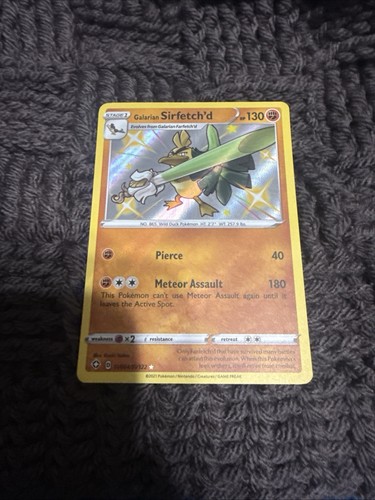 Galarian Sirfetch'd SV064/SV122 Shiny Vault Rare Shining Fates Pokemon