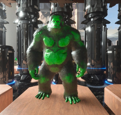 ARK ASCENDED PVE OFICIAL PAIR BABY GIGANTOPITHECUS MONSTERTOP STATUS  PS/PC/XBOX