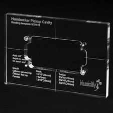Musiclily Pro CNC Acrylic Humbucker Pickup Electric Guitar Body Routing Template