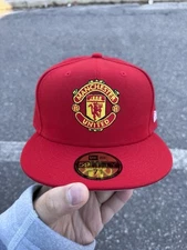 NEW ERA 5950 FITTED CAP HAT MANCHESTER UNITED RED DEVILS PREMIER LEAGUE ENGLAND