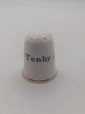Vintage Tenby China Thimble Floral Daffodil Collectable Miniature Curio Cabinet