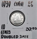 1939 Canada 10 Cents - Doubled Date