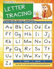 LETTER TRACING Handwriting Practice Workbook  Pre-Writing  ABC Letters  W...