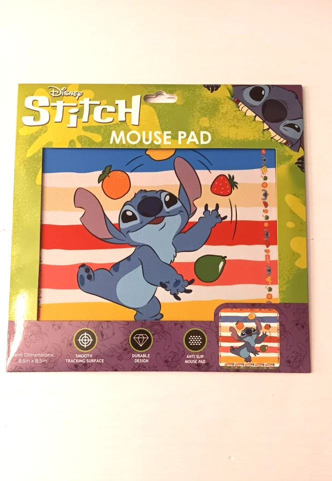 Disney Stitch Mouse Pad & Wireless Mouse Combo Cute Desk Set New - Image 2 of 4