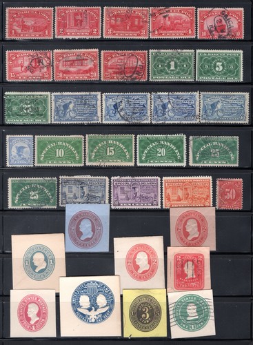 💥Stock Page of 34, USA BOB including Parcel Post, Special Handling, squares