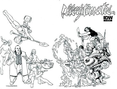 ILLEGITIMATES #1 VARIANT SUBSCRIPTION VAR IDW PUBLISHING