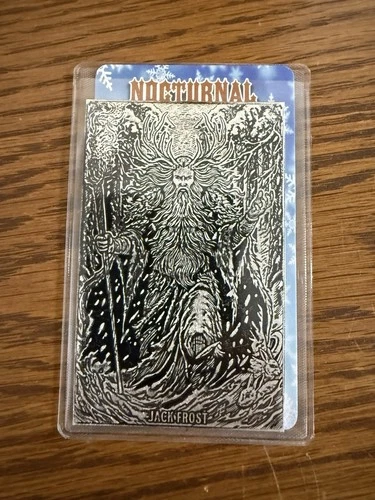 1/2 oz .999  Silver Black Hand Bullion Jack Frost Art Bar, Nocturnal Noel Series