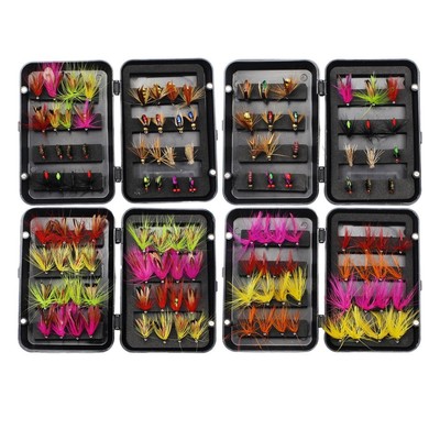 Ensemble Mouches De Pêche Bassdash - 60+ Mouches Sèches, Nymphes, Streamers Et Poppers Avec Boîte