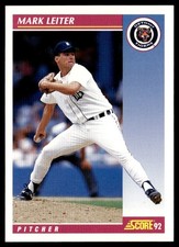 1992 Score Mark Leiter Detroit Tigers #626