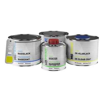 Autolack Dose Set für Citroen NH Hello Yellow Grund Basis 2K Klarlack 1,75L