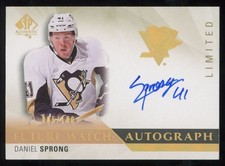2015-16 SP Authentic Future Watch Daniel Sprong RC Auto /100 #280