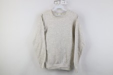 Vtg 60s 70s Streetwear Womens M Blank Triblend Raglan Sweatshirt Heather Gray US