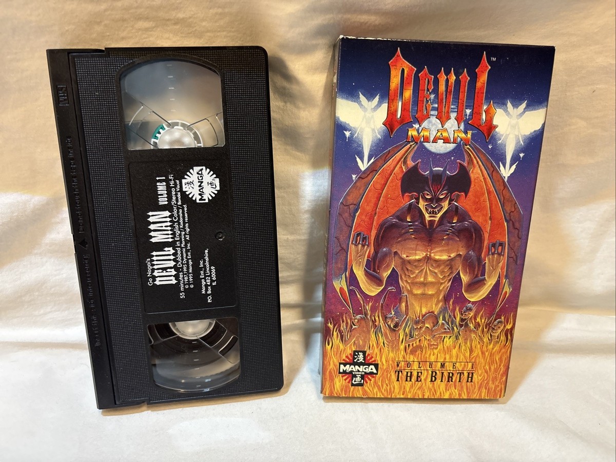 Devilman Vol 1 2 Demon Bird VHS Anime Manga Video 1994 English