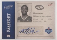 2021 Panini Prestige NFL Passport Signatures Michael Carter #PA-MC Auto 0ij1