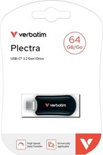 VERBATIM CLE 64GB USB-C PLECTRA NOIR