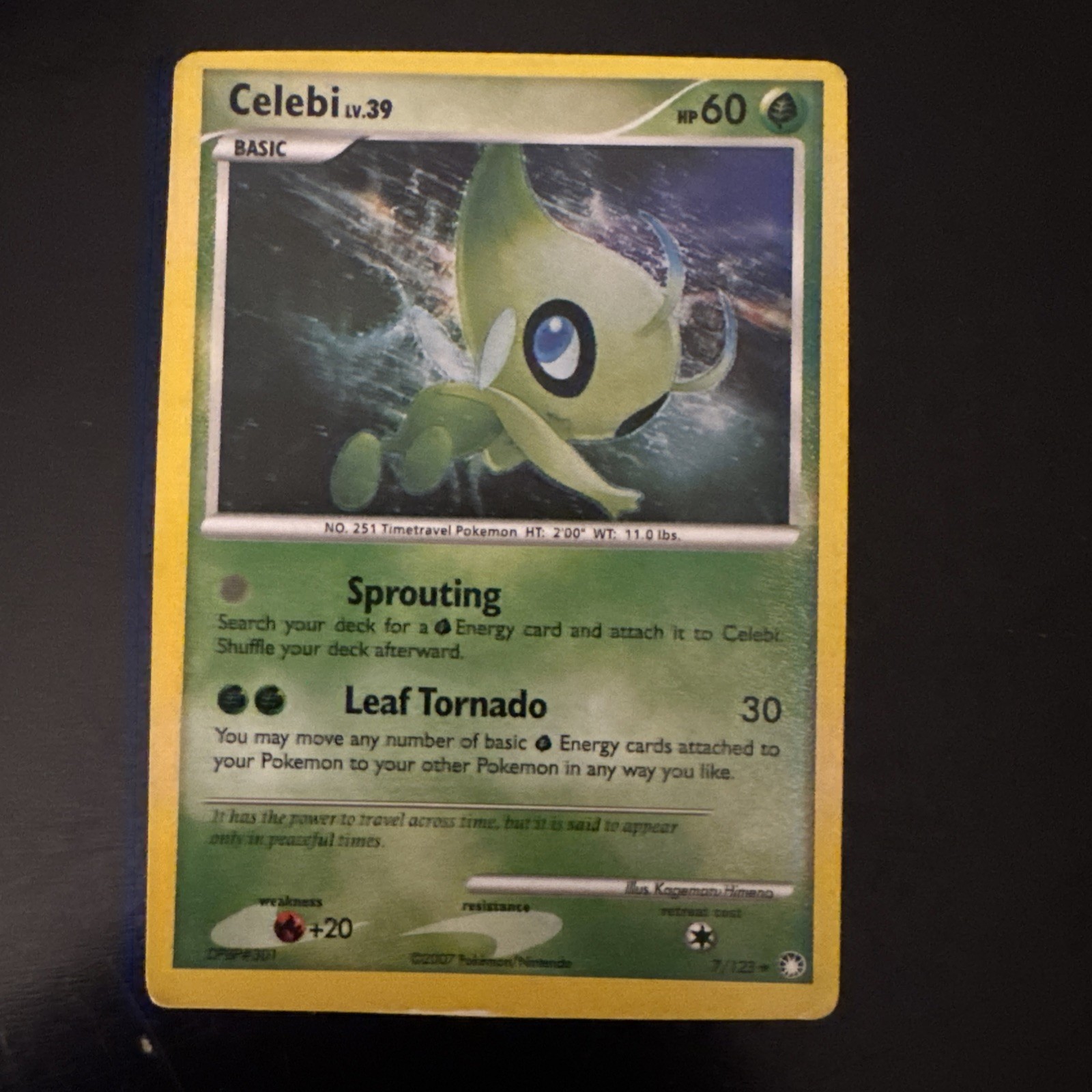 Celebi 7/123 R Mysterious Treasures Pokemon LP