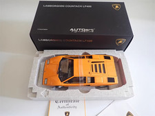 1/18 Lamborghini Countach LP400 AUTOart 74647 Orange Diecast Model Car