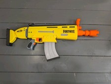 NERF Fortnite AR-L Elite Dart Blaster - Battery Powered - Yellow Orange Black