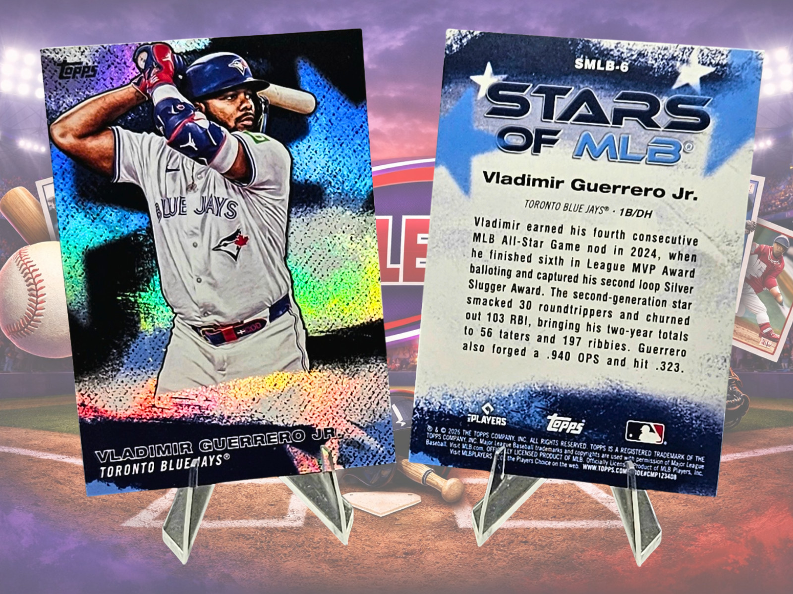 Vladimir Guerrero Jr. #SMLB-6 Baseball Cards 2026 Topps Stars Of MLB trading card — raw and PSA graded price guide